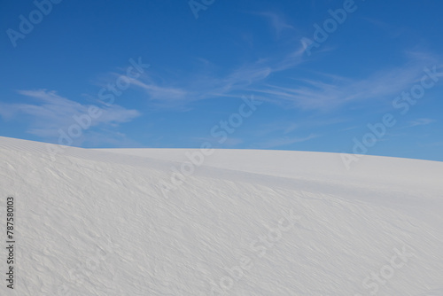 Sand dunes at White Sands National Park  New Mexico 