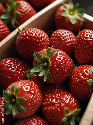Fresh red strawberries