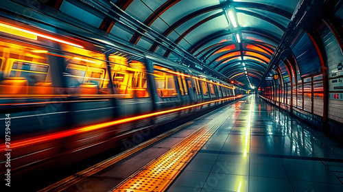 Dynamic Train Passages Capturing the Blurred Motion of Station Platforms © Prasanth