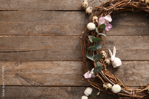Beautiful Easter wreath wit...