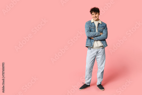 Handsome young man in styli...