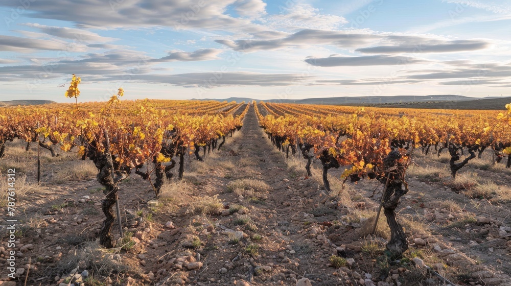Obraz premium Spanish Vineyard in Castilla La Mancha