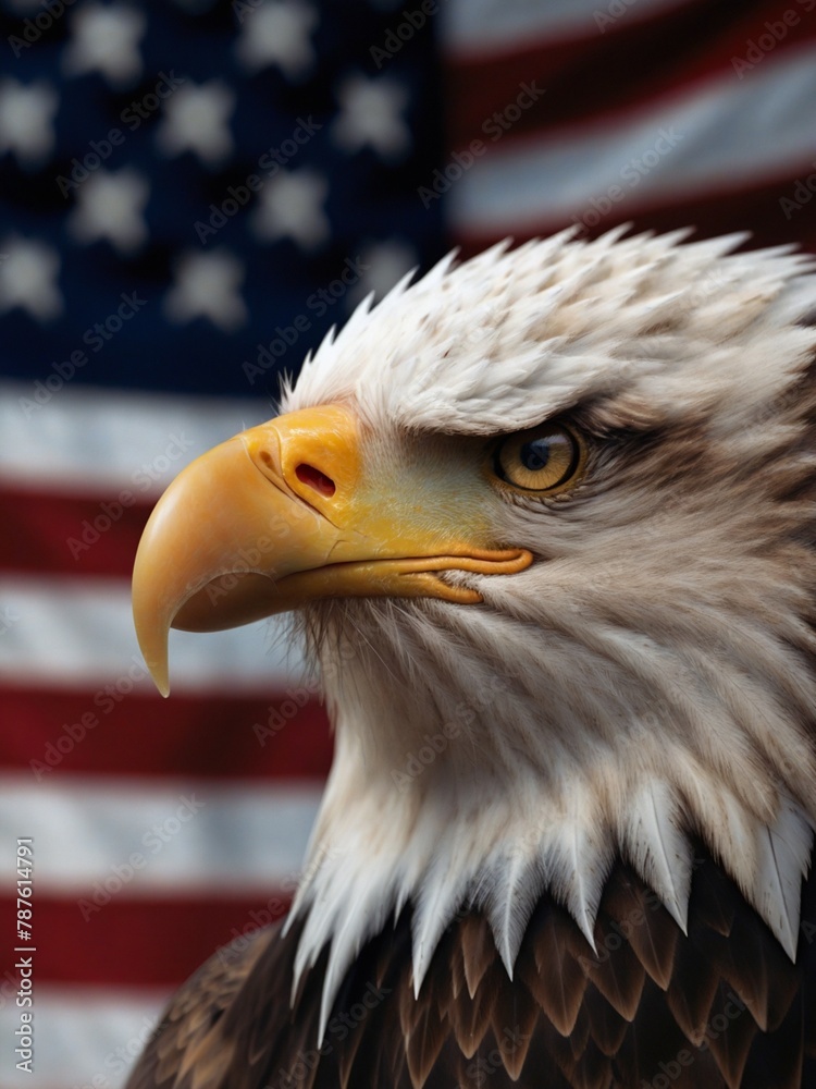Fototapeta premium American eagle portrait