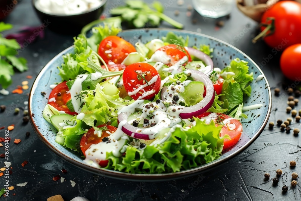 salad and mayonnaise