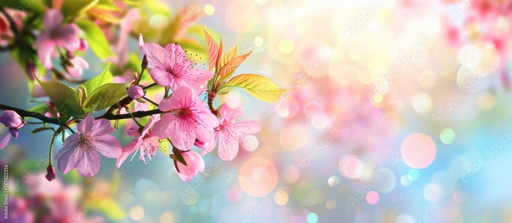 background with a spring theme