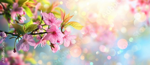 background with a spring theme