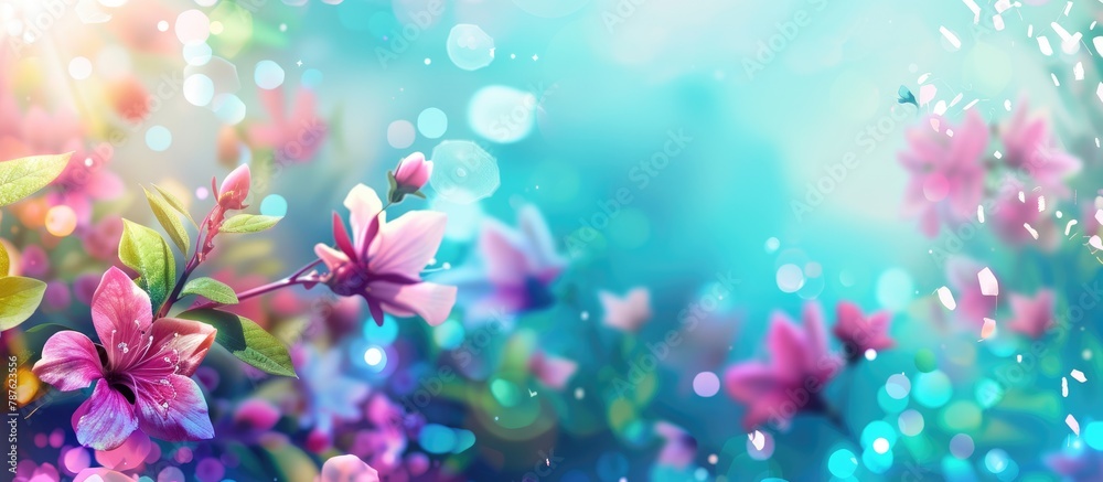 Spring background in an abstract style Spring background in an abstract style
