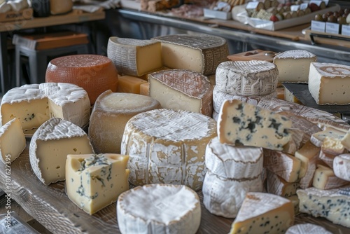 Choosing cheeses photo