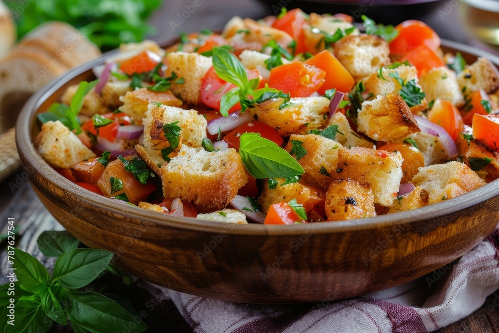 Classic Italian Panzanella salad Classic Italian Panzanella salad