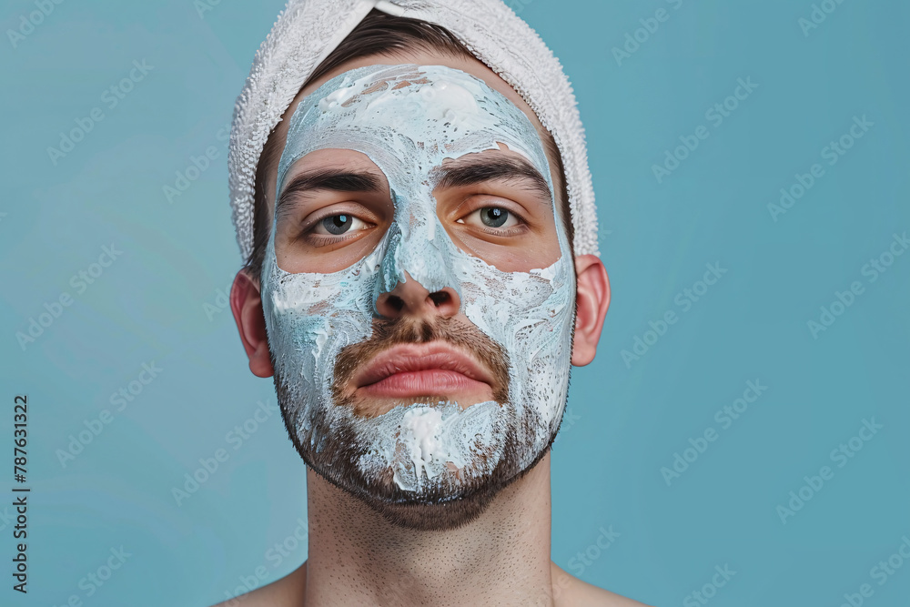 person with facial mask person with facial mask