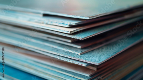 A stack of textured cardstock paper with a glossy finish.