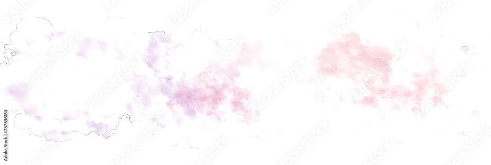 Pastel pink and lavender watercolor blob on transparent background.
