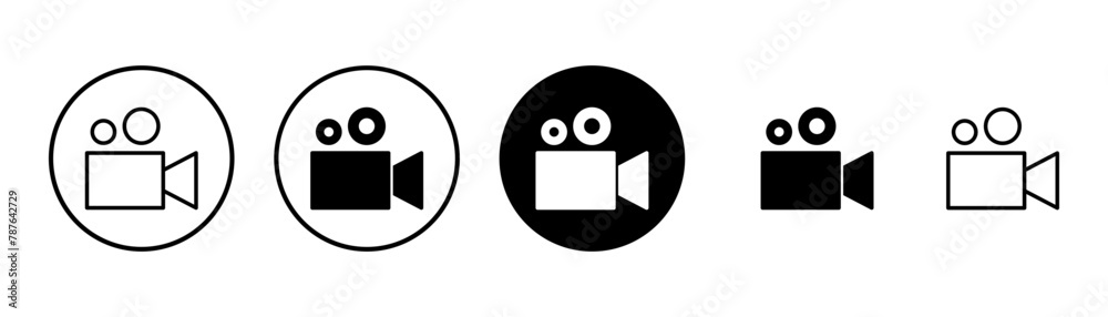 Video camera icon vector isolated on white background. Video camera vector icon. Camera Icons. Movie Sign. Cinema Video camera icon vector isolated on white background. Video camera vector icon. Camera Icons. Movie Sign. Cinema