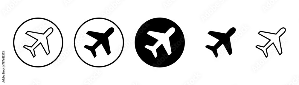 Plane icon vector isolated on white background. Aeroplane vector icon. Flight transport symbol. Travel element illustration. Holiday symbol. Airplane Plane icon vector isolated on white background. Aeroplane vector icon. Flight transport symbol. Travel element illustration. Holiday symbol. Airplane