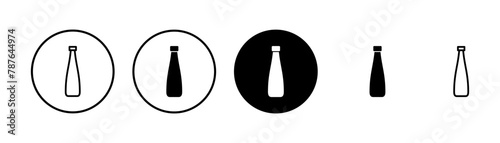 Bottle icon vector isolated on white background. Bottle vector icon
