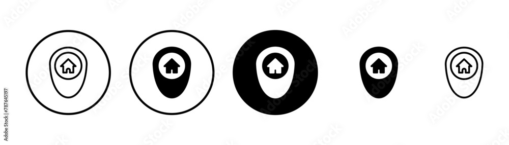 Address symbol icon vector isolated on white background . address icon vector. home location icon Address symbol icon vector isolated on white background . address icon vector. home location icon