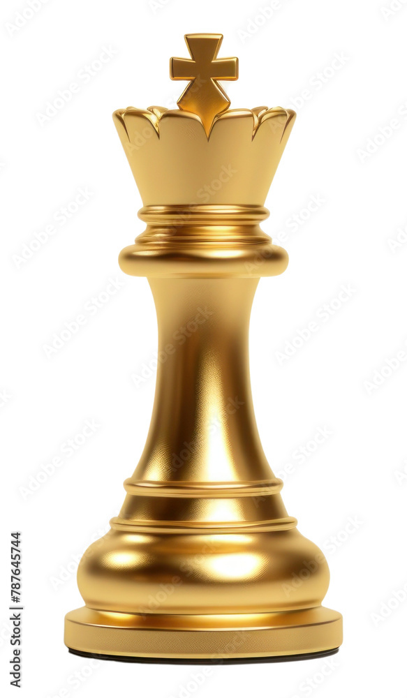 PNG King chess piece gold game white background PNG King chess piece gold game white background