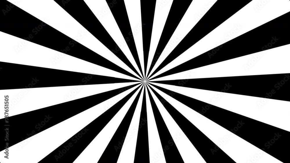 4k Abstract black and white color lines art pattern geometric shapes with black background.Seamless art pattern of simple technology background concept.