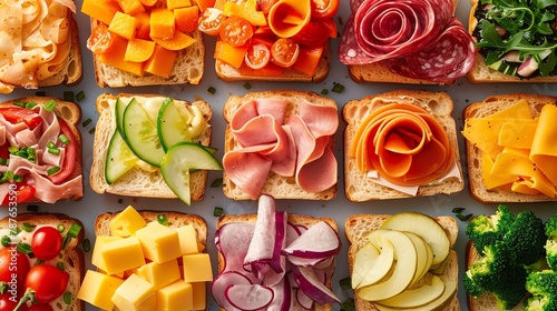 Mini Sandwich Creations Provide an assortment of bread, spreads, meats, cheeses, and veggies, and let kids get creative making their own mini sandwiches Encourage them to experiment with different com photo