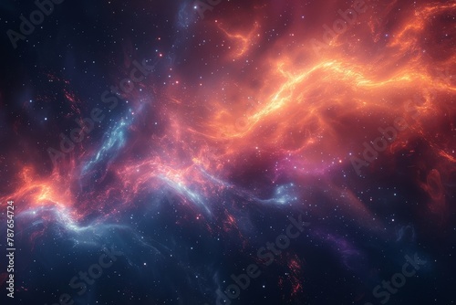 Cosmic energy  abstract space nebula artwork