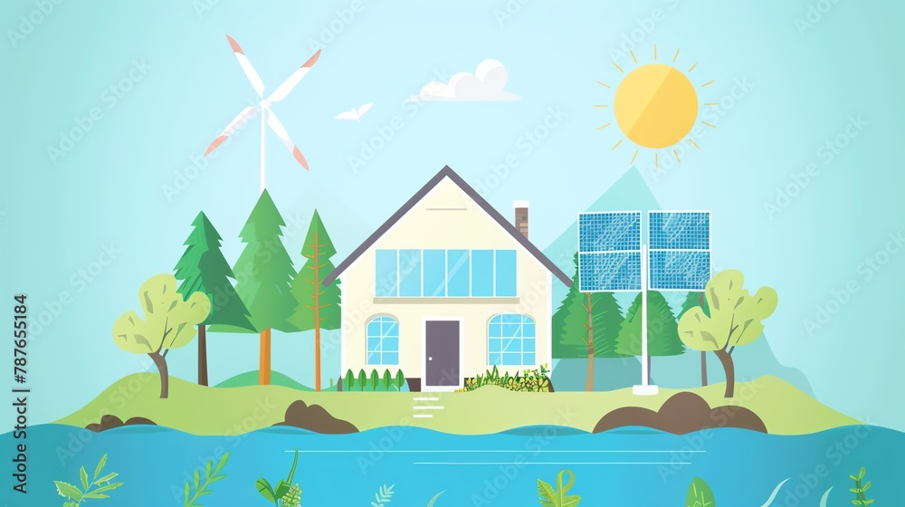 Naklejka premium Renewable Energy Education and Outreach Develop educational materials and outreach campaigns to raise awareness about renewable energy and empower individuals to take action Create interactive worksho