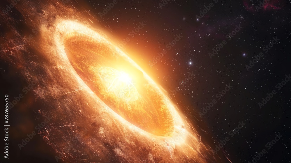 Fototapeta premium Scientific Discoveries Explore recent scientific discoveries related to stars and celestial phenomena Discuss topics such as exoplanets, black holes, supernovae, and other fascinating aspects of stell