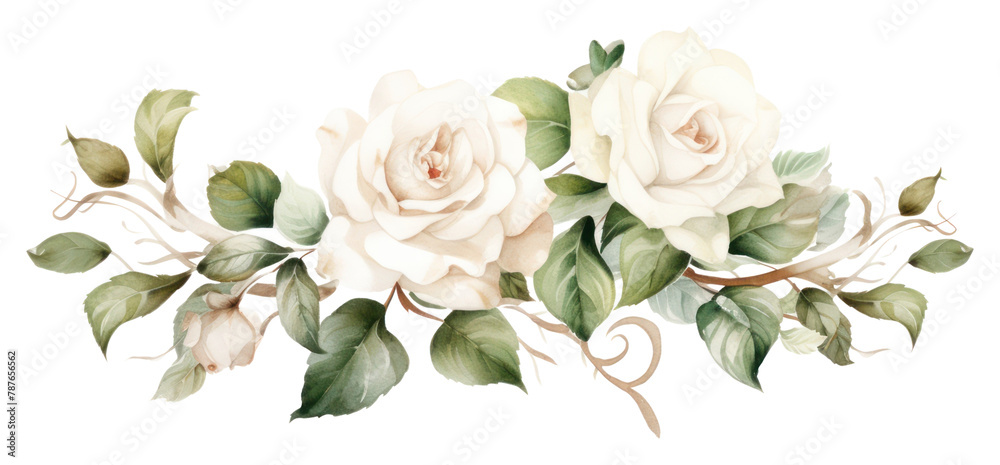 White roses graphics flower plant.