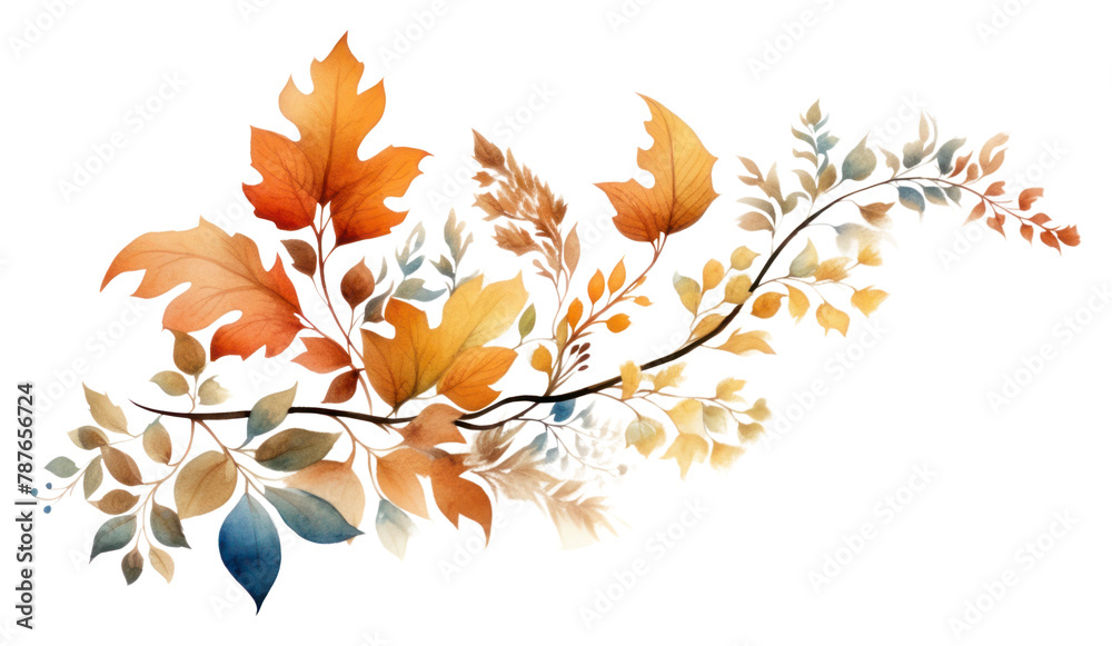 PNG Autumn leaves graphics pattern plant.