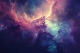 ethereal intergalactic visions cosmic nebula clouds in space celestial digital art