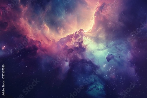 ethereal intergalactic visions cosmic nebula clouds in space celestial digital art © Lucija