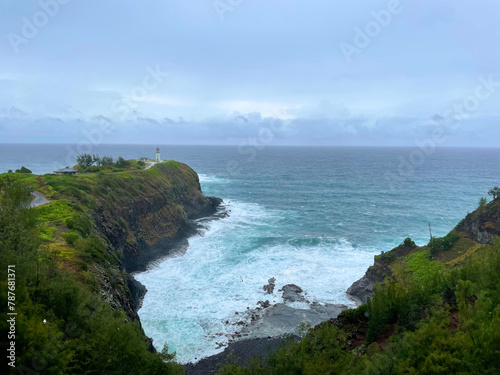 Lighthouse cove on the coast of Hawaii