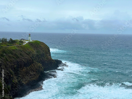 Lighthouse cove on the coast of Hawaii