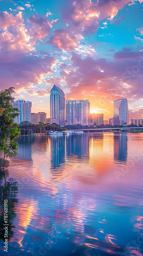 Orlando's Majestic Skyline: A Fusion of Urban Charm and Natural Beauty photo