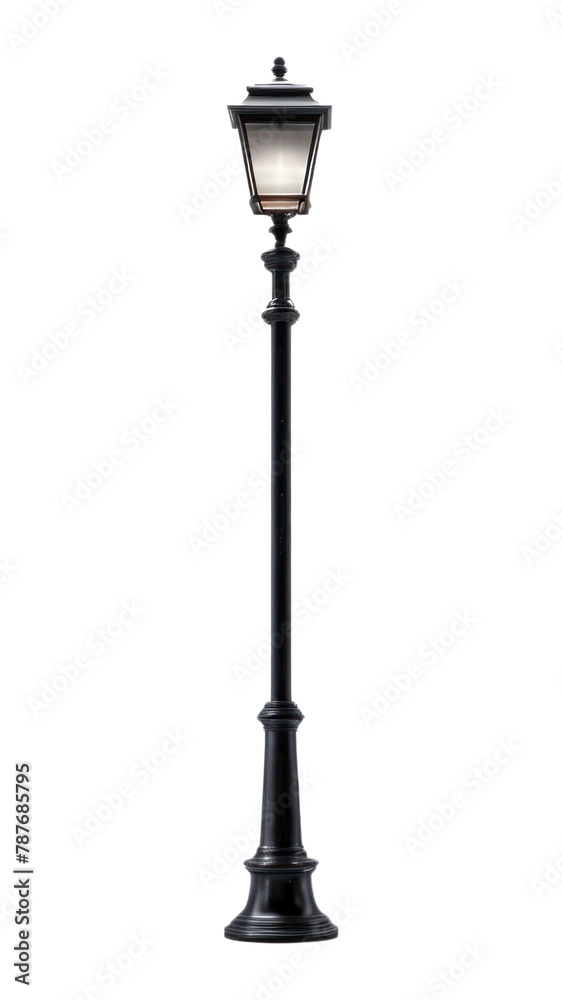 PNG Lamp post street white background architecture