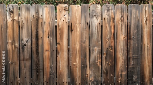 County style wooden fence.