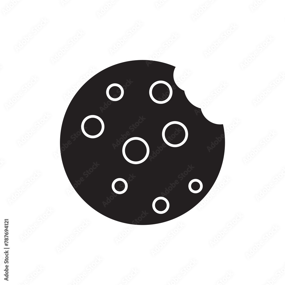 cookies black icon, vector simple trendy style illustration for web and app..eps cookies black icon, vector simple trendy style illustration for web and app..eps