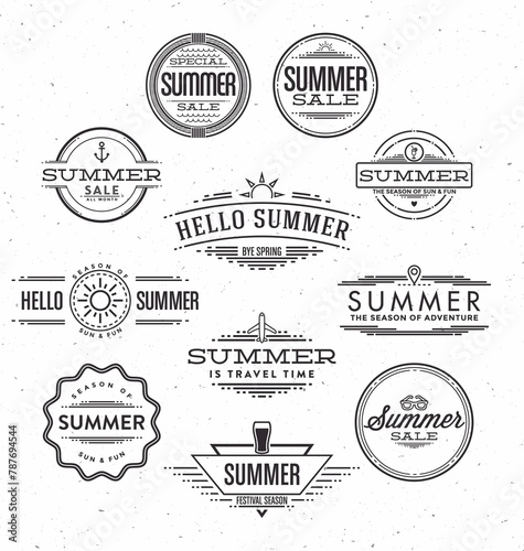 Typographic Summer Designs