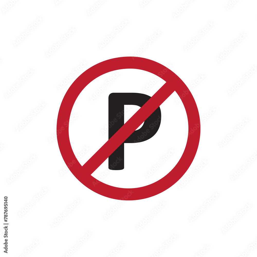 prohibited parking icon. vector simple flat prohibited sign illustration for web and app..eps prohibited parking icon. vector simple flat prohibited sign illustration for web and app..eps