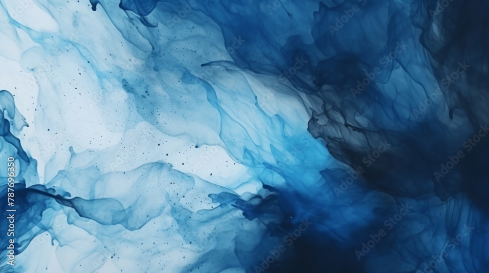 Abstract background in Chinese ink style with a dark blue colors