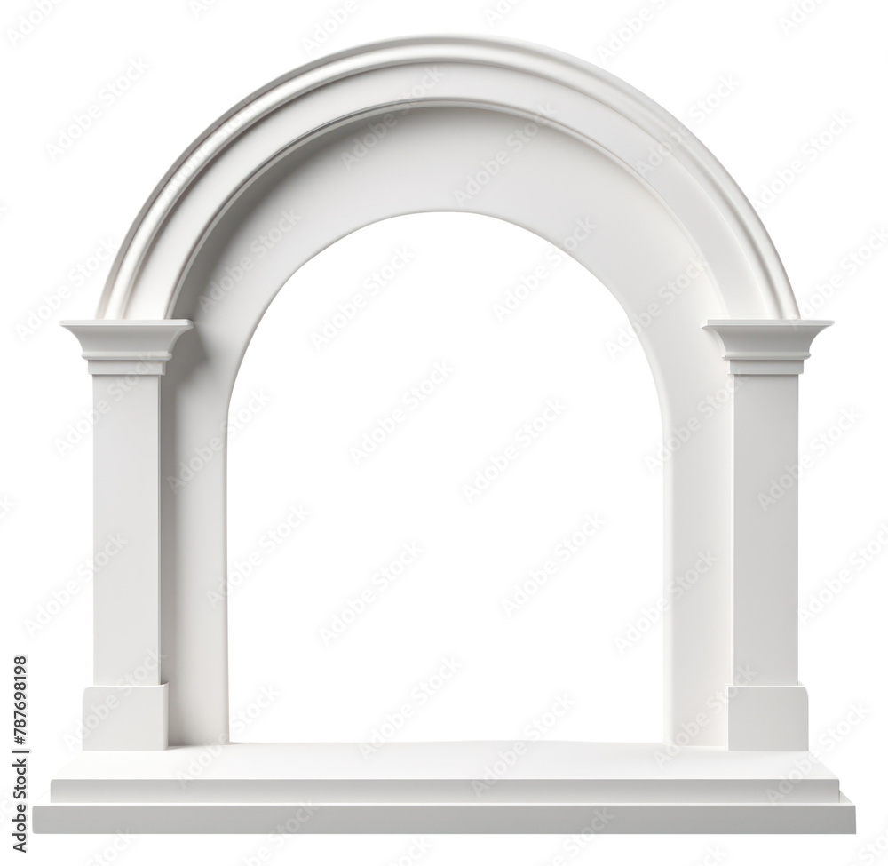PNG Product display arch architecture white