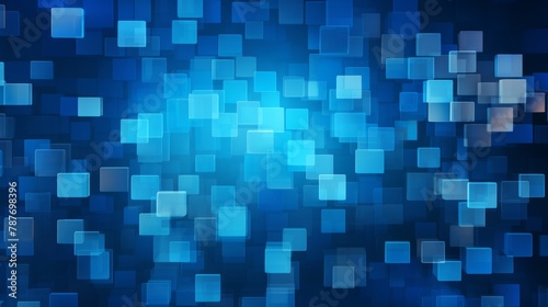 Abstract background with squares  blue colors
