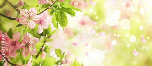 Spring background with an abstract design