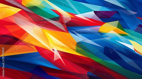 abstract graphic inpired by different colors of country flags