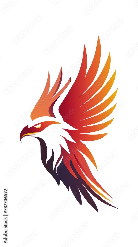 A logo eagle simple vector