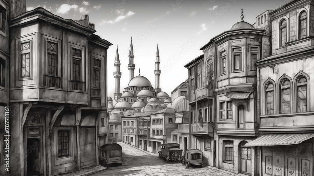 Coloring page old building Coloring page old building