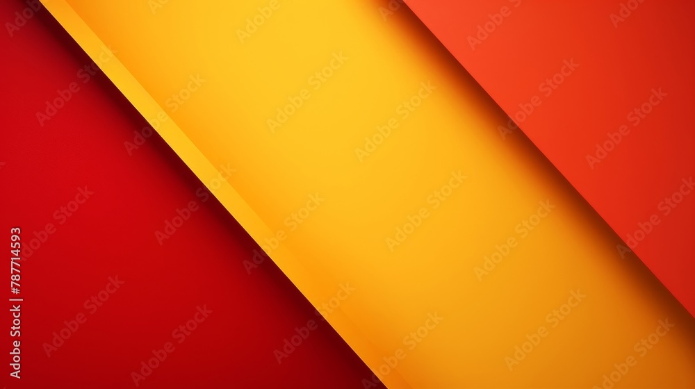Minimalist and Abstract background in Red and Yellow Colors