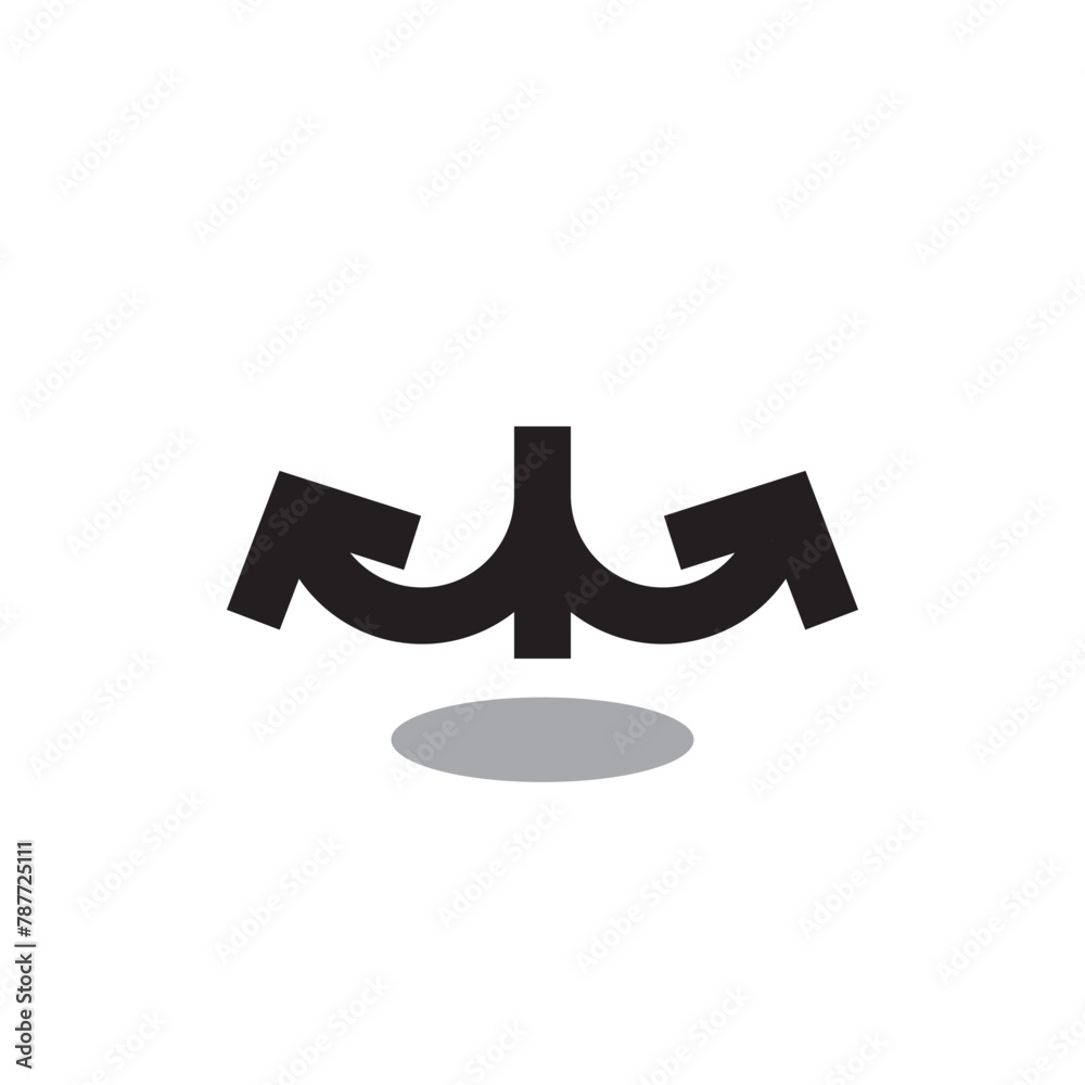 anchor arrow logo icon simple design. anchor arrow logo icon simple design.