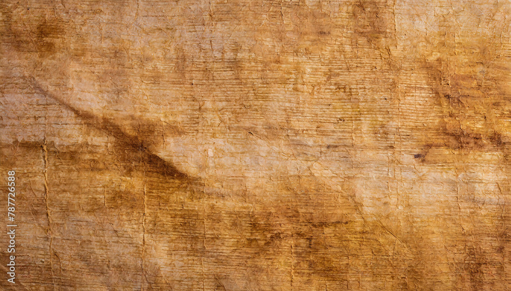 Close-up of a textured papyrus sheet with intricate woven fibers texture, perfect for a vintage or historical aesthetic.