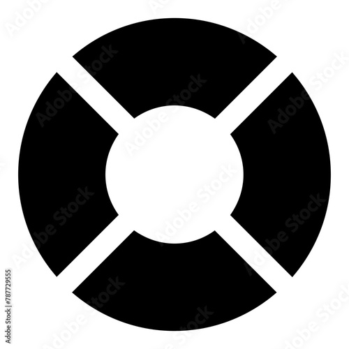 lifebuoy icon vector illustration asset element