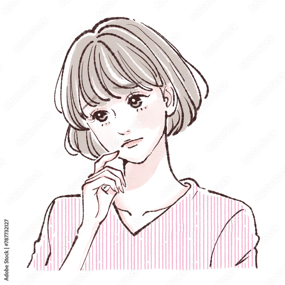 女性・女の子のイラスト素材 女性・女の子のイラスト素材